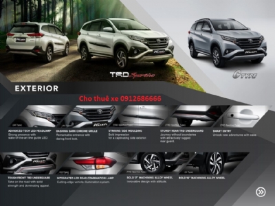 Cho thuê xe tự lái 7 chỗ Toyota Rush - 0912686666